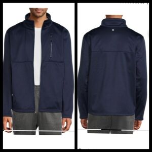 Swiss tech navy mens jacket lined Xl /46_48 zip up, collared